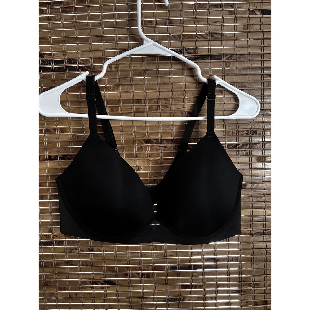 Maidenform DM2301 One Fab Fit T-Shirt‎ Bra Black Underwire 38D Lightly Padded